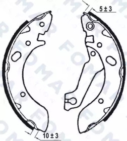 Комлект тормозных накладок FOMAR Friction FO 0576